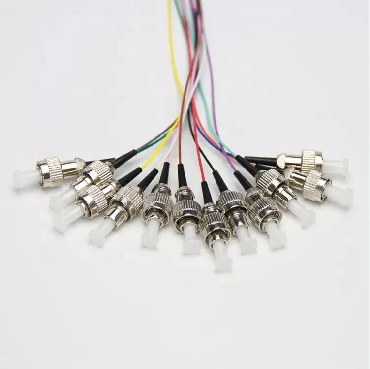 Fiber Optic Bundle Pigtails FCUPC Connector 12 Color 0.9mm SM FTTH Pigtail