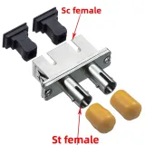 Telecom Grade Dual Core LC Connector Optical Sc-St Adapter Dual Metal Fiber Optic Flange f