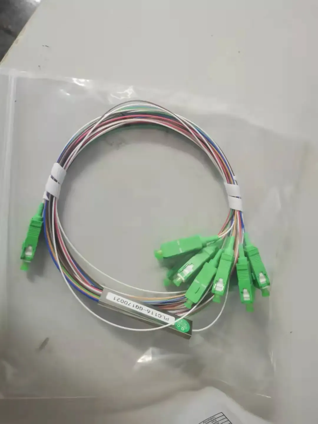fiber optic   0.9mm sc upc plc splitter 1x8 mini  steel tube 1*8 plc sc/apc coupler splitt