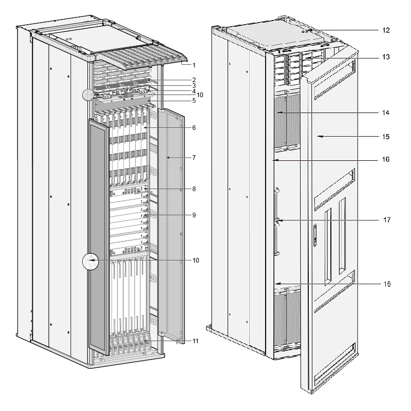 Original HW NE9000-20 Integrated DC Chassis Components Enterprise Industrial Network Servi
