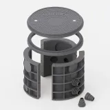 Round SMC Fiber Optic Manhole Chamber| Modular Underground Cable Access Box| EN124 Certifi