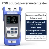 P1 Optical Power Meter Fiber FTTH OPM Multi-Interface Light Failure Tester with PON VFL OP