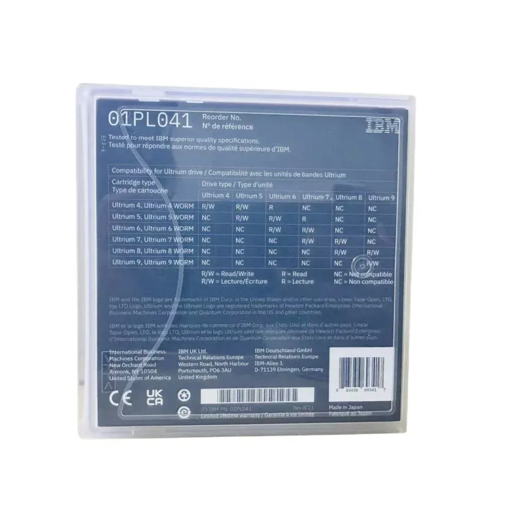 IBM LTO-6 Ultrium Tape Media Native Compressed Capacity LTO6 Data Cartridge 00V7590 38L730