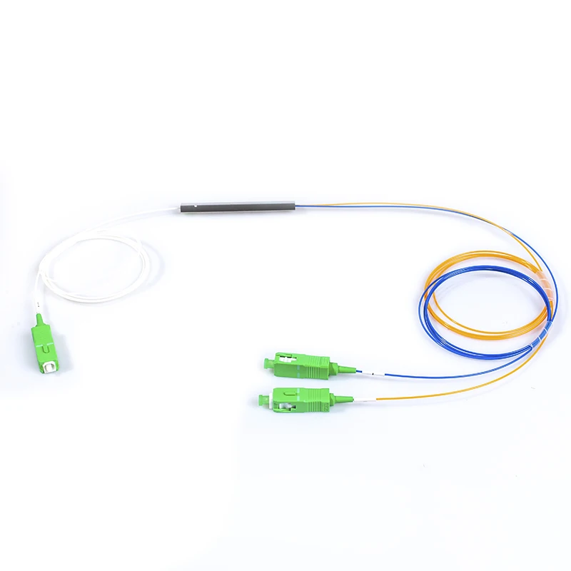 Mini 1M/1.5M 0.9mm PLC Optical Splitter 1x2 1x4 1x8 1x16 Fiber Splitter for G657A1 1260-16