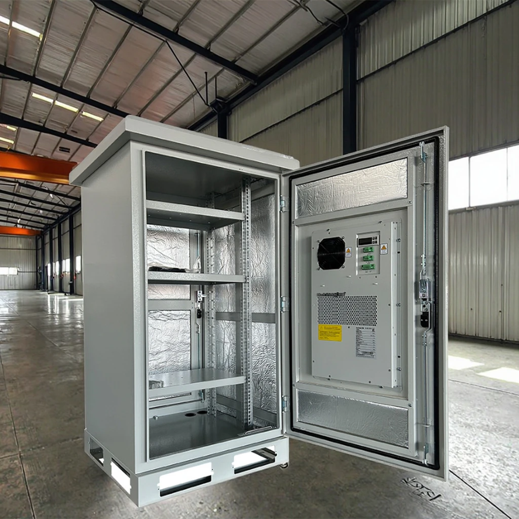Outdoor Network Communication Equipment Cabinet Aluminum Steel IP55 Protection Level Integrated Base Station-boxintelecom