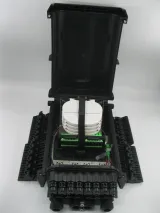 F200 16 Core Black Outdoor IP68 Waterproof Fiber Splice Enclosure  FTTH Drop Cable Type  S