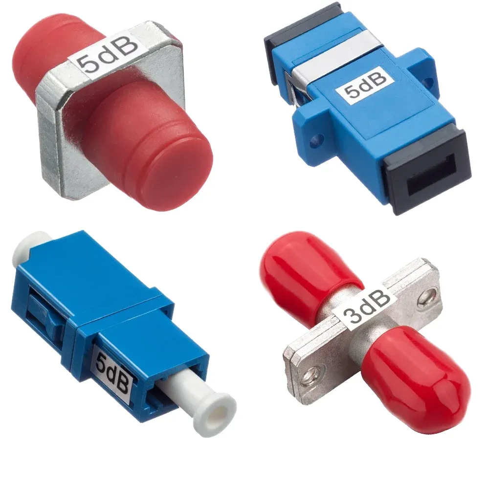 LC/UPC Fiber Coupler Adapter Fixed Attenuator with Flange for Optic Equipment Used for FTT