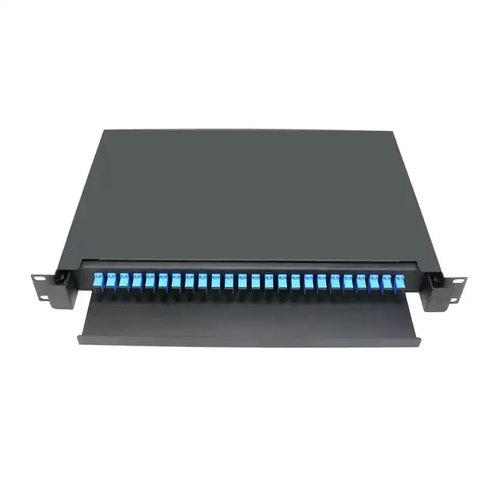 ZG TECH 1U 96-Core Optical Fiber Terminal Box G657A1 Fiber 1310/1550nm Wavelength ABS Material Fixed Sliding Type 3-Year-boxintelecom