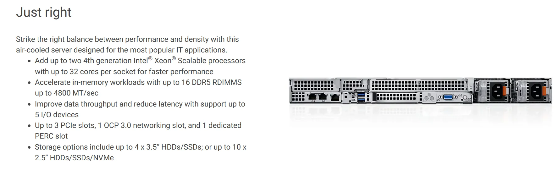 High Performance Poweredge New Original PowerEdge Rack Dell R660xs Server in Stock 3