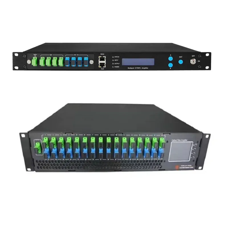 NETURAL 4/8/16 Ports WDM EDFA PON 1550nm Optical Amplifier with 23dB for Fiber Communication-boxintelecom