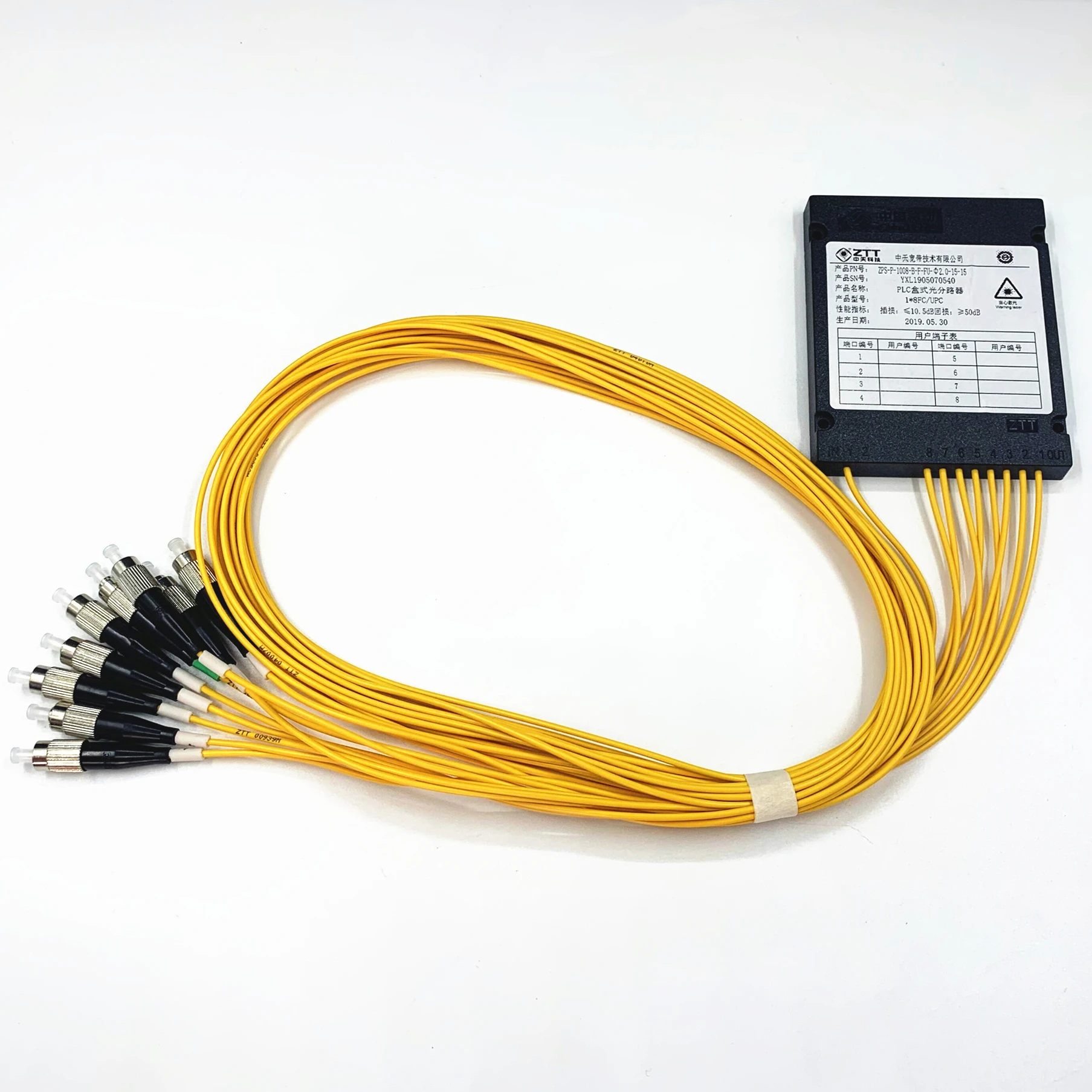 Newest Custom Plc Splitter Plc Splitter 1x8 Fc/upc 1x8 Fiber Optic Plc Splitter-boxintelecom