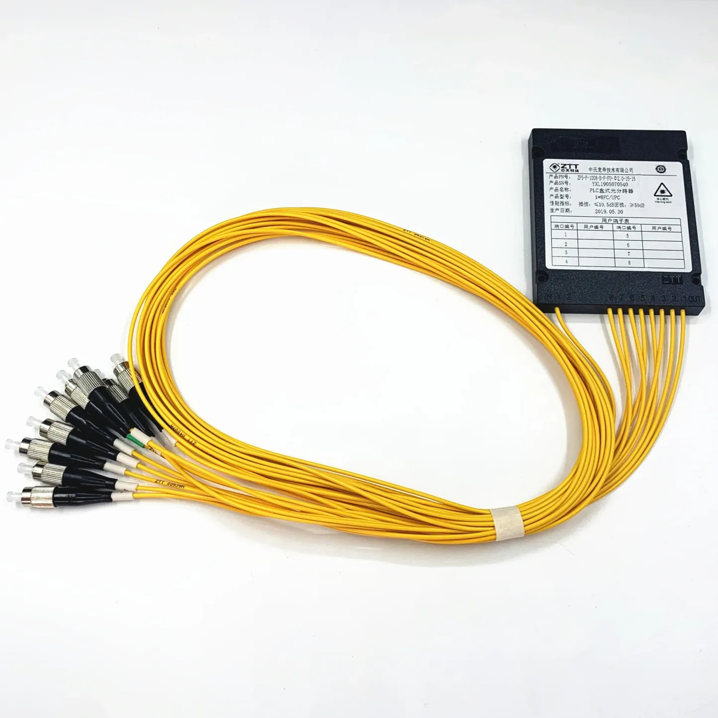 Newest Custom Plc Splitter Plc Splitter 1x8 Fc/upc 1x8 Fiber Optic Plc Splitter-boxintelecom