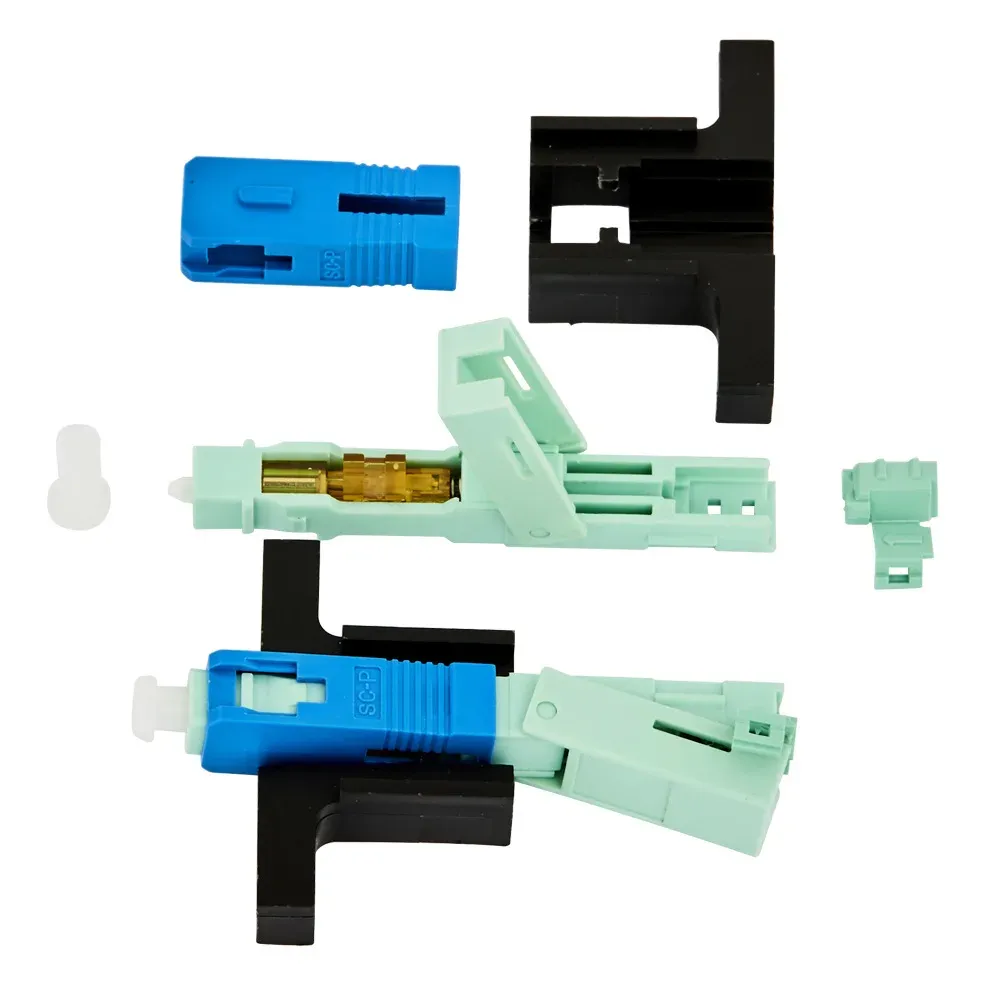 FTTH Outdoor Fiber Optic Cable Fast Wire Connector Low Loss UPC APC for 4G 3G WiFi Network