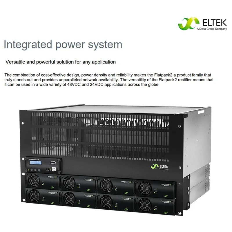 Eltek 19inch 4U Distribution Flatpack2 24v/48v/24KW Integrated Embedded DC Power System-boxintelecom