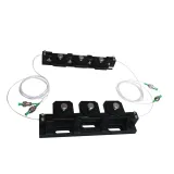 Singlemode 1060/1310/1550nm Black 3 Paddle Manual Mechanical Polarization Controller Green