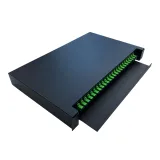 Factory Price 1u 2u 12  24  48 t 96 144 Port  19 Inch Rack Mount Frame Solid Type  Fiber O