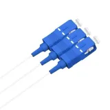 Factory OEM Fiber Optic Mini PLC Splitter 1x2 Steel Tube 0.9mm Micro PLC Splitter SC UPC A
