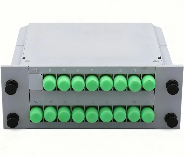 FC Series 1x8 / 1x16 Plug-in PLC Fiber Optic Splitter - Telecom Grade Singlemode Optical D