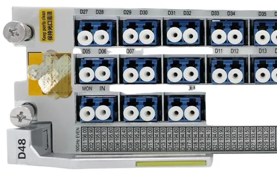 The D48 board belongs to the optical splitting class board, which realizes demultiplexing 