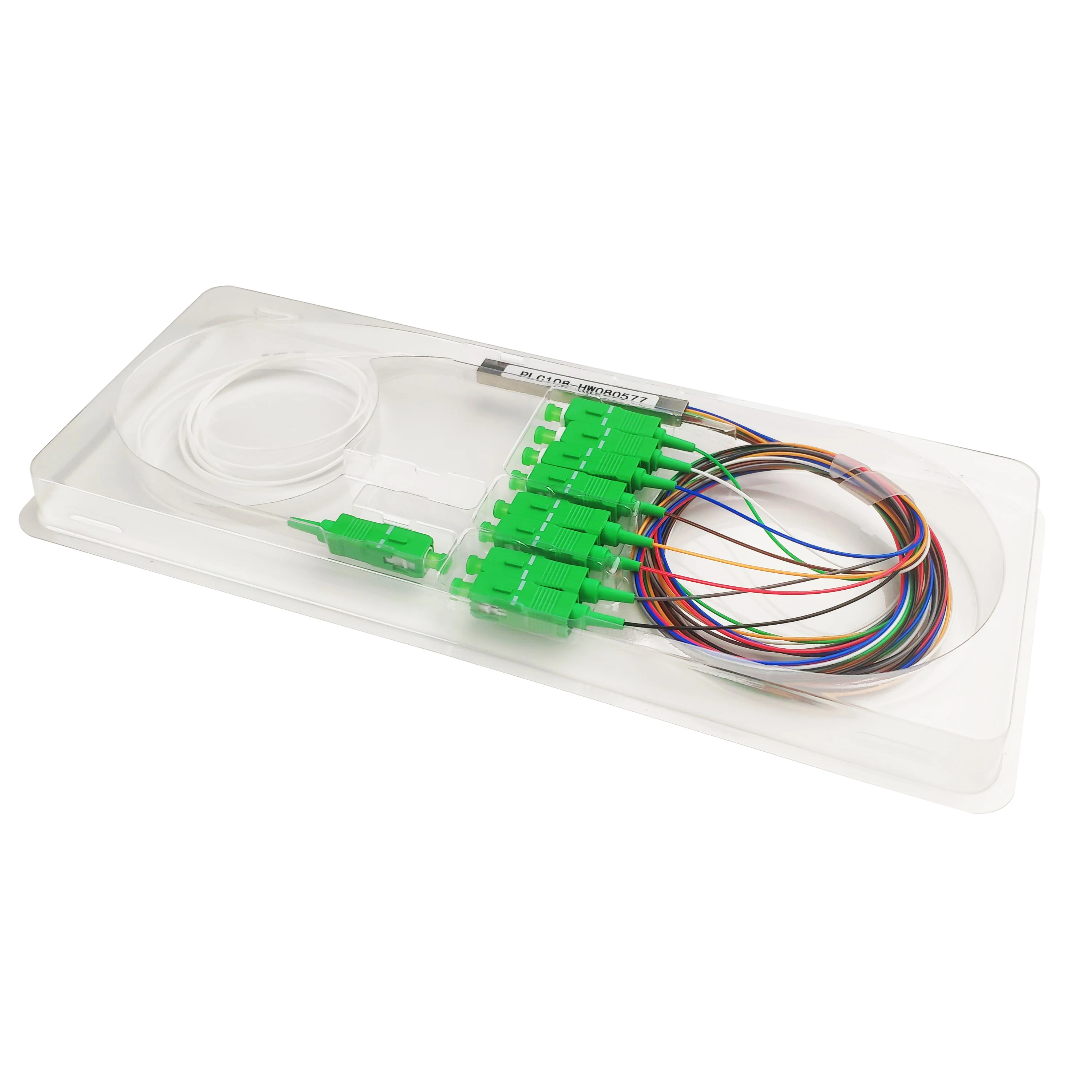 FTTH 1x8 SCAPC Single Mode PLC Splitter with POE/GSM Support Mini Type Fiber Optic