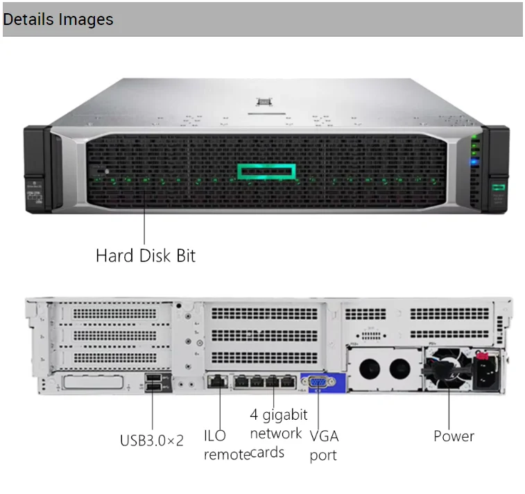 Best Selling HPE ProLiant DL380 Original New Proliant Dl380 Gen10
