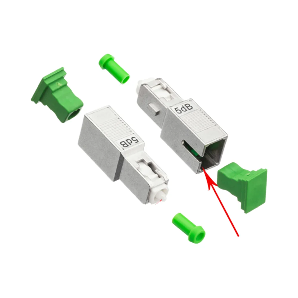 Optical SC/APC Attenuator 0-30Db Fixed Fiber Optic Adapter Connector Flange Sc Optical Cou