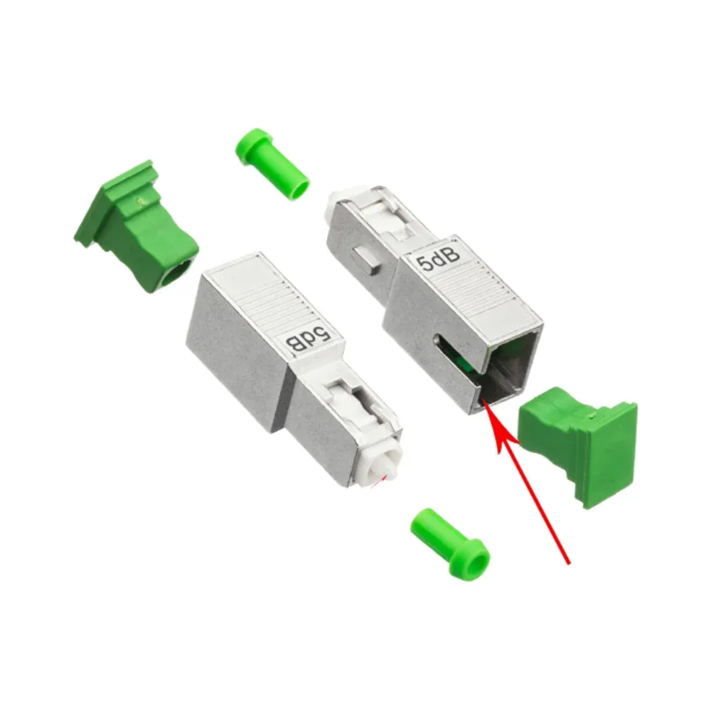Optical SC/APC Attenuator 0-30Db Fixed Fiber Optic Adapter Connector Flange Sc Optical Cou