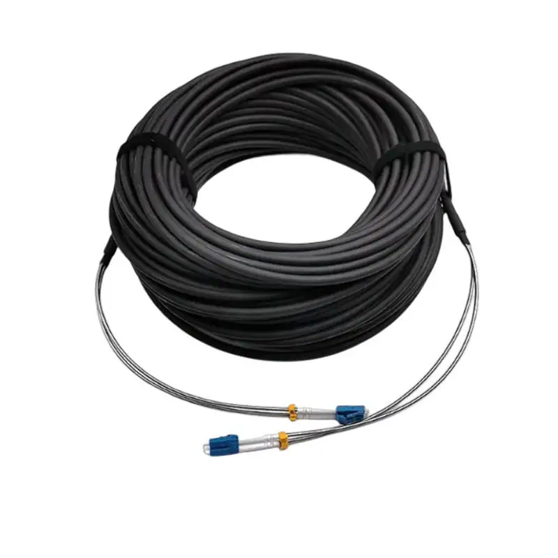 Optical Cable Assembly DLC/UPC to DLC/UPC Single-mode 2 Cores GYFJH-2G.657A2 Armored Branc