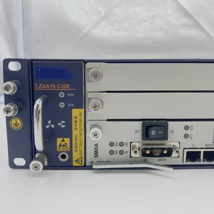 For ZTE C320 10G 16-Port Gpon OLT for FTTH New Product with 2pcs SMXA/1(1.25g) GTGO Card-boxintelecom