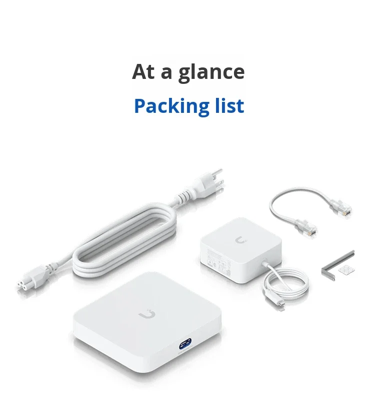 Ubiquiti UCG-MAX Gateway FTTH Network 512 GB NVMe SSD 4x 2.5G LAN 1x 2.5G WAN