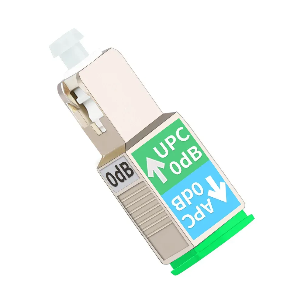 Surfiber SC/UPC Male to SC/APC Female Fiber Optic Converter Adapter with 10/100Mbps Port f