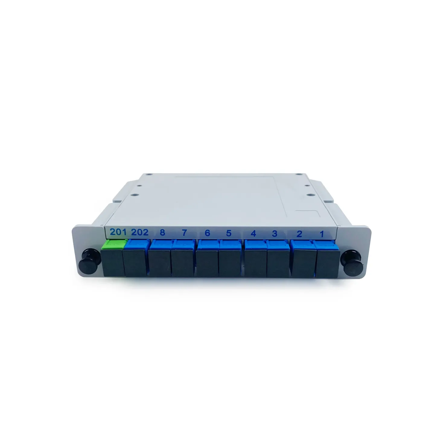 Fiber Optic FTTH 1X9 Steel Tube PLC Splitter with Sc APC Connector