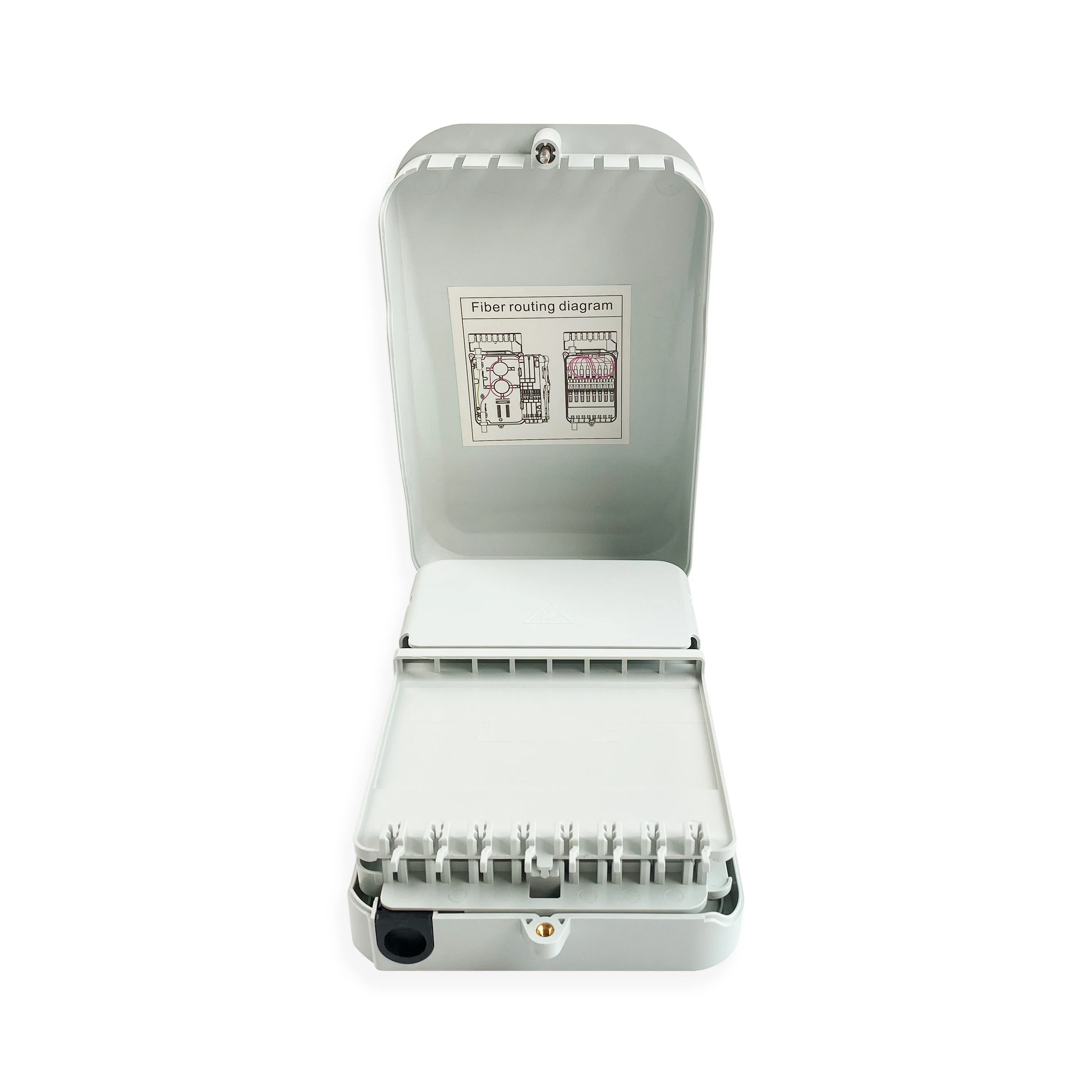 FAT-8T Outdoor IP65 48Core Fiber Optic Splice Box Ftb Fiber Distribution Box with 1*4 PLC
