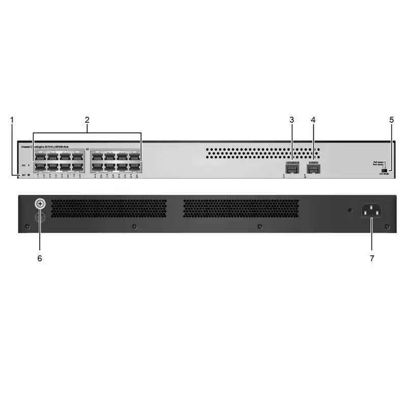 S5731S-L16P2SR-RUA 98012159 16*10/100/1000BASE-T ports, 2*GE ports 16 Port SFP Gigabit Enterprise Ethernet switch 0
