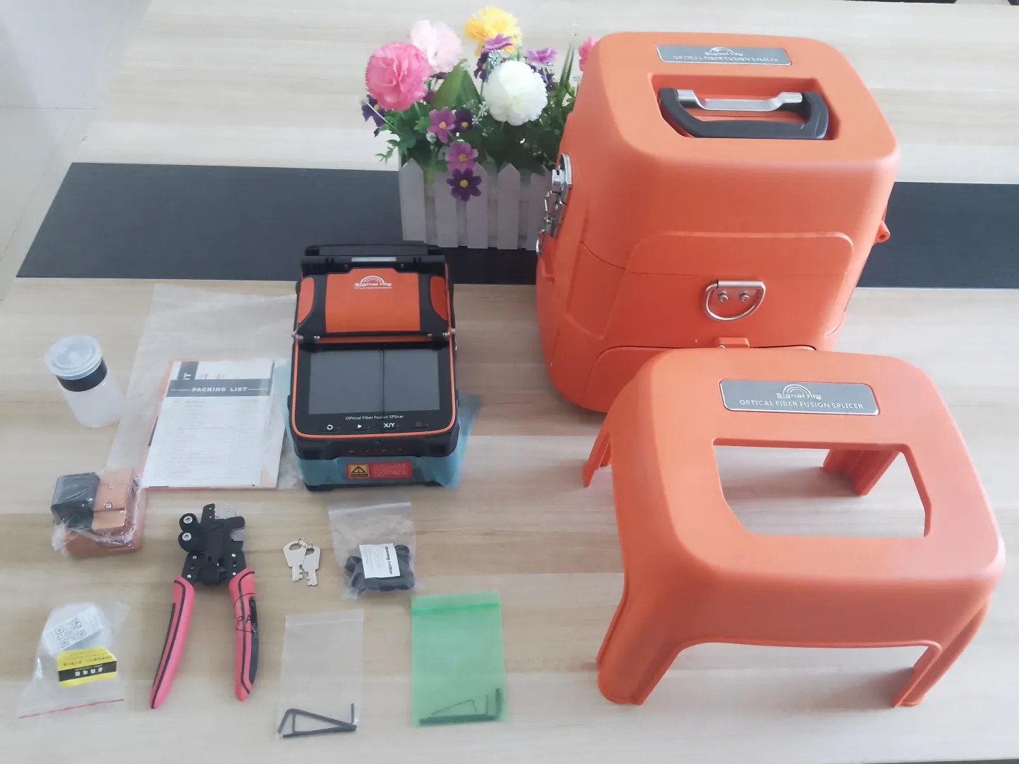 New Model Ftth Ai9 Automatic Fusion Splicing Machine   Fast Splicing 6 Motors Fiber Splicing Ai9 Machine Fusion Splicer Ai-9-boxintelecom