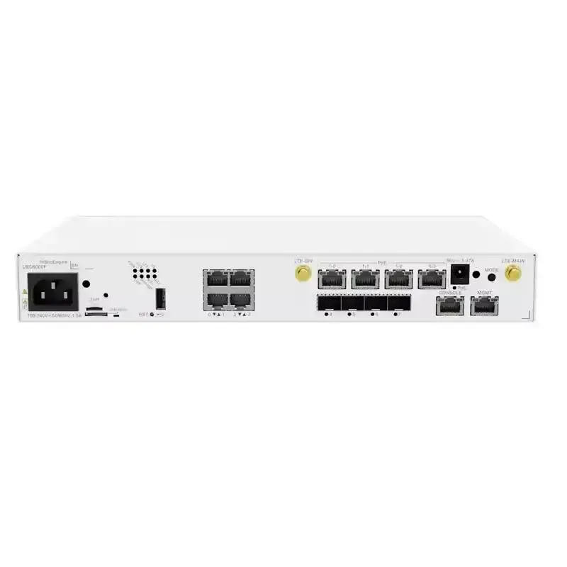 Hisecengine USG6530F-DPL 02355MUA Enterprise VPN Firewall with 2*10ge SFP+ +2*Ge SFP+8*Ge RJ45+ LTE-boxintelecom