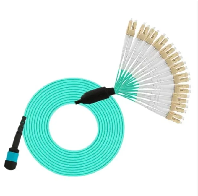 MPO/MTP OM3 OM4 LC UPC Jumper Fiber Optic Cable 8/12/16/24 Core for Data Center-boxintelecom