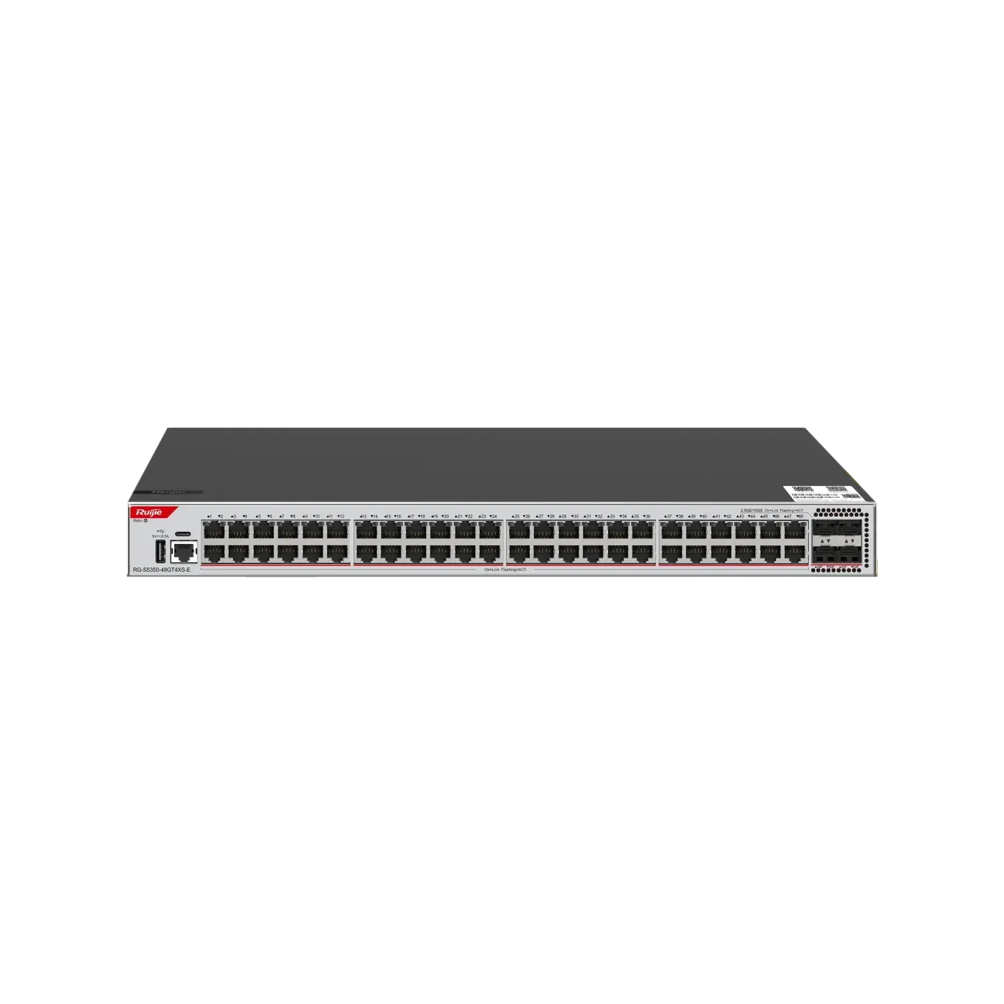 RG-S5350-48GT4XS-P-E 48-Port GE Layer 3 48 1GE RJ45 4 x 10GE SFP+ ports, PoE/PoE+ Managed 