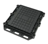 2 in 2 Out 12/24 Core Square Fiber Optic Splice Closure IP68 Waterproof Telecom Grade ABS 
