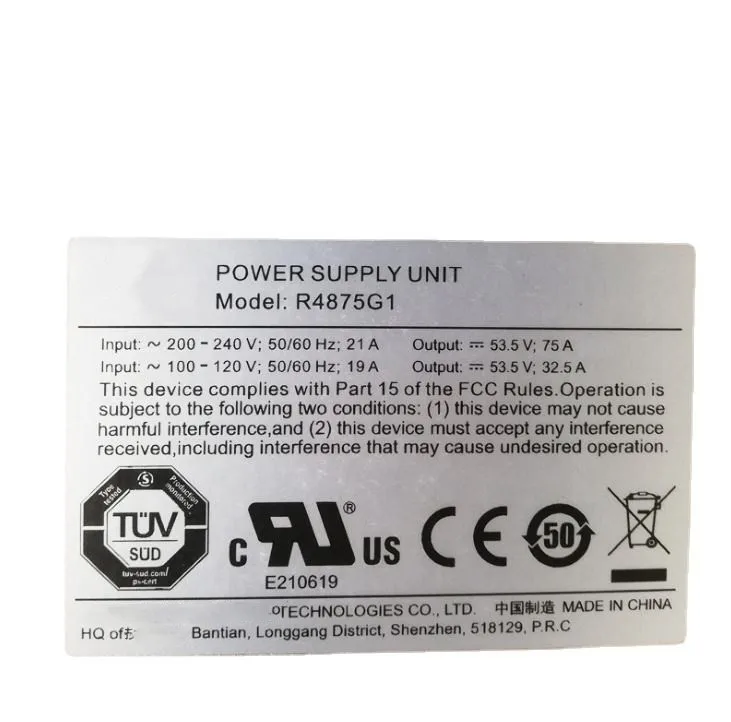 Original high efficiency 48V 4000W Power Supply Module R4875G1 Rectifier Module power supply r4875g1 rectifier 48v-boxintelecom