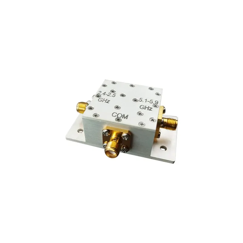 RF diplexer combiner for 2.4-2.5GHz   5.1-5.9GHz SMA female-boxintelecom