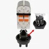96/144 Core Dome Fiber Optic Splice Closure| IP68 Waterproof| 1+4 Ports| Pole/Wall/Aerial 