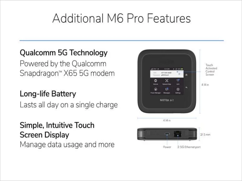 Router Netgea M6 MR6500 PRO Unlocked 5G Wireless WiFi Router Mobile Hotspot WiFi Router Et