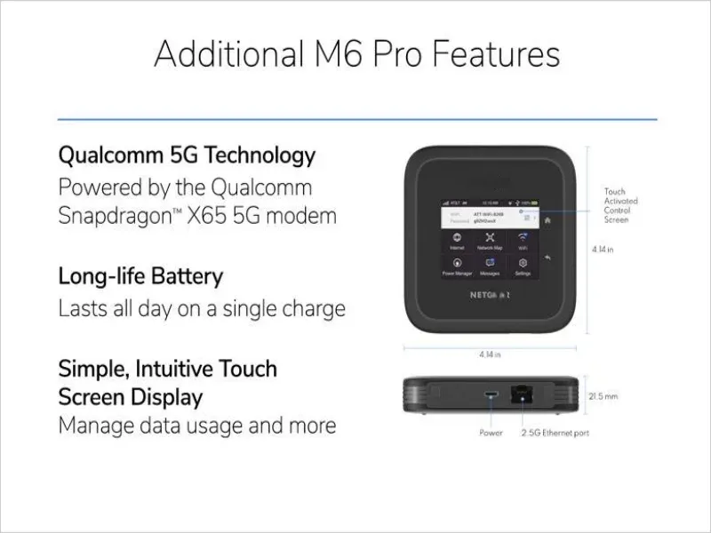 Router Netgea M6 MR6500 PRO Unlocked 5G Wireless WiFi Router Mobile Hotspot WiFi Router Et