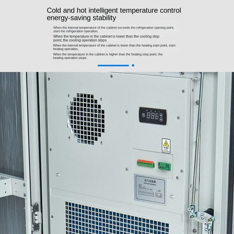 Industrial Outdoor Power Distribution Equipment PLC Control Box 1.5KW Air Conditioning Cooling 8 Sockets-Direct Factory Product-boxintelecom
