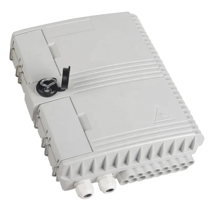 Fiber Optic Distribution Box Plc Splitter White  Black Color Odb Nap 16 Core Optical Fiber Terminal  Ftth Nap  Box-boxintelecom
