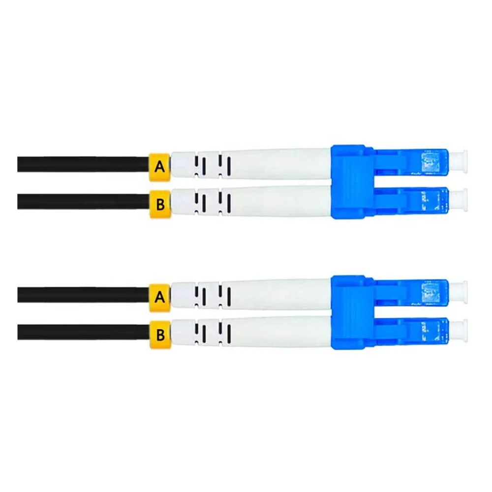 Ftth Drop 100ft 30m LC Outdoor Armored Duplex 9/125 SM Fiber Optic Cable Jumper Optical Patch Cord Singlemode LC-LC-boxintelecom