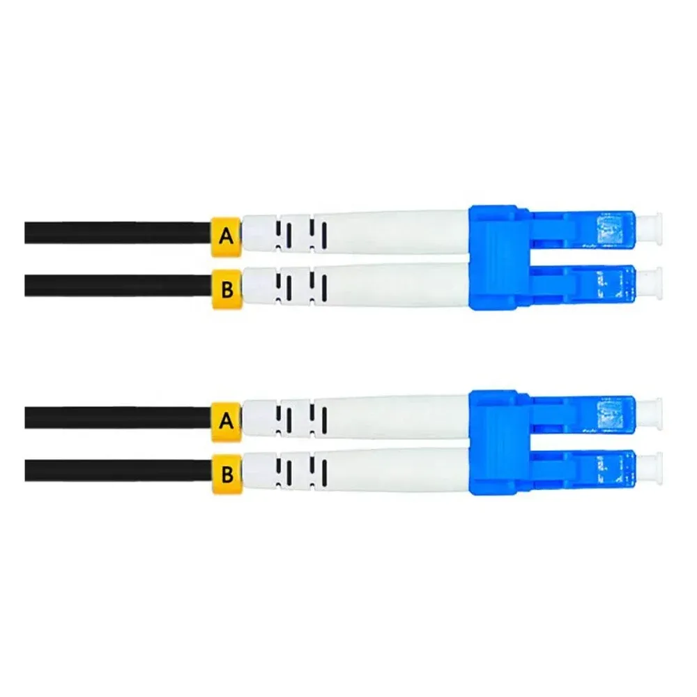 Ftth Drop 100ft 30m LC Outdoor Armored Duplex 9/125 SM Fiber Optic Cable Jumper Optical Patch Cord Singlemode LC-LC-boxintelecom