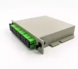 QingDao APT High Quality Casette Type Fiber Optic 1*8 SC/APC PLC Splitter