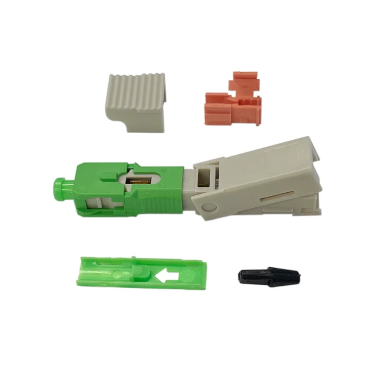 FTTH SC UPC/APC 52mm Fiber Optic Fast Connector Single Mode Pre-Embedded Type for 2*3mm/0.